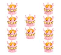 KOCKSHION 10 Unidades Tapones Accesorios Resistentes y Decorativos para Neumáticos de Coche de Válvula con Diseño de Fondo Rosa y Diamante Dorado para Ruedas Automotrices