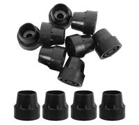KOCKSHION 12 Tapones Antideslizantes para Patas de Trampolín en Goma y Acero Inoxidable, Cubiertas Resistentes Que Mejoran la Estabilidad y Fácil Instalación