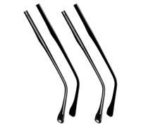 KOCKSHION 2 Pares de Patillas de Metal Negras para Gafas con Diseño Estilizado y Alta Estabilidad, Kit de Reparación para Varillas Rotas