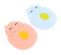 KOCKSHION 2 Piezas Hojas de Jabón Portátiles Desechables en Escamas para Viaje y Senderismo, Compactas Fragancia, Color Rosa y Azul, Solución Conveniente para Lavado de Manos