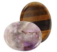KOCKSHION 2 Piezas Piedra De Descompresión Rocas Falsas Gesto Deportista Rocas Cristales Equipo Herramientas De Masaje En La Cara Hombres Con Cuentas Piedra Natural