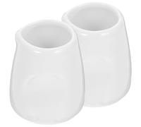 KOCKSHION 2 piezas Taza de Salsa Mini de Cerámica Jarra de Leche para Café y Salsas Accesorio Práctico para Fiestas y Reuniones Sociales