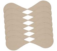 KOCKSHION 200piezas Water Drop Wooden Cutouts De Rodajas De Madera Color Natural Para Manualidades Decoraciones De Fiesta y Proyectos Creativos