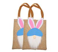 KOCKSHION 2piezas Bolsas De Pascua Para Dulces y Bolsas De Decoración Portátiles Diseño De Conejito Para Fiestas y Empaque De Golosinas