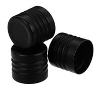 KOCKSHION 3 Tapas de Aluminio para Botellas de Leche Diseño Roscado, Herméticas y Versátiles, Pack de 3 Unidades para Uso en Laboratorio y Bebidas
