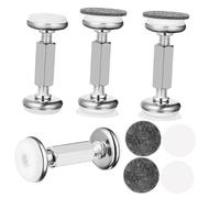 KOCKSHION 4piezas Fijadores De Cabecero Ajustables Para Evitar Deslizamiento y Golpes La Pared Estabilizadores De Cama Antivibración De Inoxidable Para Cabeceros y Muros