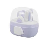 KOCKSHION 4piezas Kit De Cuidado Para Bebés Cortaúñas Para Recién Nacidos Tijeras De Seguridad Uñas Diseño Antipinchazos Incluye Estuche De Almacenamiento Para Manicura Infantil
