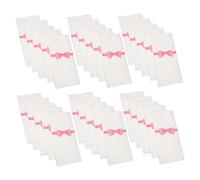 KOCKSHION 50 Piezas Servilletas Descartables con Impresión de Lazo de Decorativas para Restaurantes Familiares Prácticas y Elegantes