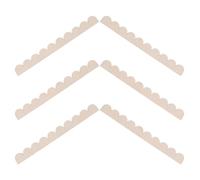 KOCKSHION 6 Piezas de Molduras de Madera Festoneadas sin Terminar, Tiras de Marco para Armarios de Pared, Borde Decorativo para Estantes, Kit DIY para Decoración de Interiores, Madera