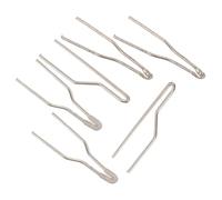 KOCKSHION 6 piezas Puntas de Pirograbado para Quemar Madera de Resistente Alta Temperatura con Nibs de Alambre para Máquina de Pirografía Incluye Plana Semi Esférica y Doblada Manual y