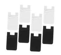 KOCKSHION 8piezas Soporte Adhesivo para Tarjetas De Silicona De Doble Capa Resistente Al Agua Compatible Móviles para Tarjetas De Crédito y Acceso