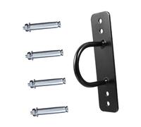 KOCKSHION Anclaje de Montaje en Pared para Cuerda de Entrenamiento, Gancho de Soporte de Acero de Aleación, Kit 1 Fijador, 4 Tacos y 4 Tornillos para Accesorios de Gimnasio en Casa