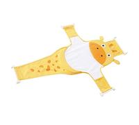 KOCKSHION Asiento De Baño Para Niño Recién Nacido De Malla Plegable, Red Soporte Ajustable, Tejido Transpirable, Antideslizante, Para Bañeras Para Bebé, Momento Seguro y Cómodo, Color Amarillo, Un Set