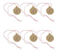 KOCKSHION Bagua Doble Cara y Chino 6 Llaveros Colgante de Metal Vintage Diseño Portátil para Llaves de Coche para Diversas Ocasiones
