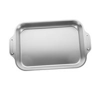 KOCKSHION Bandeja de Asar Inoxidable Rectangular para Cocción de Pescado para Cocinas de Inducción Diseño Ligero y Práctico