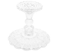 KOCKSHION Bandeja para Servir Frutas Elegante y Resistente de Base Alta, Plato para Aperitivos Expositor Delicado y Fácil de Usar para Cocina y Comedor