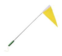 KOCKSHION Bandera Extensible Portátil de Turística Mástil Guía de Acero Inoxidable Ligera Alta Visibilidad para Actividades Grupales y Seguridad Vial
