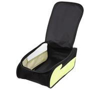 KOCKSHION Bolsa para Zapatos de Golf Transpirable y Resistente Organizador Portátil Negro y Verde Cremallera Almacenamiento Compacto para Calzado Deportivo y Viaje