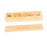 KOCKSHION Caja de Madera para Prueba de Embarazo con Tapa Almacenamiento Elegante para Test de Embarazo de Caja Multifuncional y Dientes
