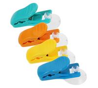 KOCKSHION Clip de ventosa para colgar, pinzas para paños de cocina para el hogar, pinzas para colgar toallas en baño y cocina, 4 piezas