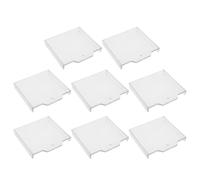 KOCKSHION Cubierta Transparente para Botón de Parada de Emergencia 8 Piezas, Protector de Interruptor de Plástico Resistente Intemperie para Seguridad contra Incendios en Entornos