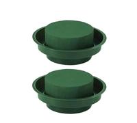 KOCKSHION de Espuma Floral Redonda Verde, Absorbente y Ligera Kit de 12 Piezas para Arreglos de Flores en Centros de Mesa y Decoración de Bodas