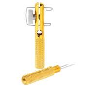 KOCKSHION Dispositivo Anudador de Cuerdas de Pesca Diseño Tecnológico Avanzado Portátil de Metal Dorado y Fácil de Transportar Color Aleatorio para Pesca Manual