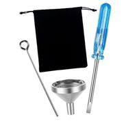 KOCKSHION Embudo para Llenado de Urnas Pequeñas de Acero Inoxidable Mini Resistente Corrosión y Fácil de Almacenar, Adecuado para Joyería y