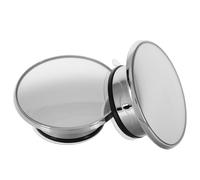 KOCKSHION Espejo Retrovisor para Coche Ventosa, Diseño Redondo Pequeño, 2 Unidades, Amplio Campo de Visión para Camiones y Uso Interior