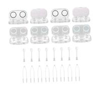 KOCKSHION Estuche para Lentes De Contacto Transparente Kit De Viaje para Lentes Sellado Caja De Almacenamiento para para y Uso Diario