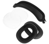 KOCKSHION Fundas y Almohadillas para Auriculares de Alta Gama Accesorios de Reemplazo Ligeros y Resistentes Diseño Transparente Negro Compatible con Diadema y Copa de Oreja