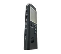 KOCKSHION Grabadora de Profesional con Pantalla LCD Micrófono Integrado Función Indicadora de Batería Grabación de Llamadas y Reproductor Compatible con Formato Color Negro