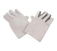 KOCKSHION Guantes de Trabajo Resistentes al Aceite y Desgaste Guantes de Soldadura de Piel de Vacuno Doble Capa Gruesa Protección Laboral para Construcción Jardinería y Color Aleatorio