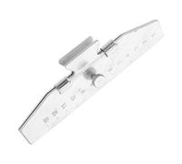 KOCKSHION Herramienta Ajustable para Emplumar Flechas Abrazaderas Metálicas Reemplazables, Plantilla Recta para Tiro, Accesorio DIY para Flechas de Precisión, Color Plateado, Equipo