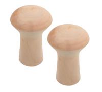 KOCKSHION Herramientas y Precisión Mejorada de Madera para Modelar Arcilla Diseño Único de Hongo, 2 Piezas para Proceso Creativo en Manualidades