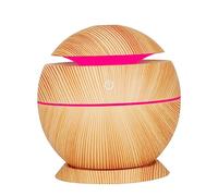 KOCKSHION Humidificador Mini Usb Con Diseño Madera Clara Silencioso y Portátil Para Hogar Oficina y Coche Humidificador De Aire Compacto Para Escritorio y Dormitorio