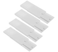 KOCKSHION Juego de 4 Colgadores Adhesivos para Enchufes sin Perforaciones Fijación Fuerte para Paneles Lisos Organizador de Cables Plástico PP Blanco Adecuado para Azulejos y Paredes