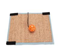 KOCKSHION Juguete Rascador para Gatos Redondo de Sisal Bola de Plástico Decorativa, Protector de Muebles y Sofá, Entretenido para Gatos y Gatitos