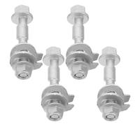 KOCKSHION Kit de 4 Pernos Excéntricos Tornillos de Leva Ajustables de Alineación para Ruedas de Coche Clase 12.9 12mm Doble Placa 0.7 , Accesorio para Corrección de Inclinación y Suspensión
