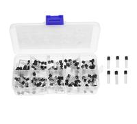 KOCKSHION Kit Surtido Material Plástico Resistente de 200 Diodos y Transistores To-92 Conmutación Rápida y Rectificación para Proyectos Electrónicos DIY