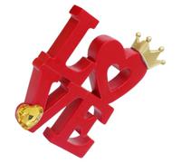 KOCKSHION Letrero Independiente de Amor de Resina Roja, Decoración de Mesa para San Valentín y Bodas, Centro de Mesa Hogar y Ocasiones Románticas