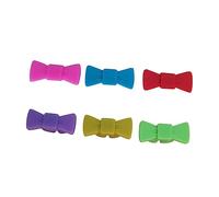 KOCKSHION Marcadores De Copas De Vino Silicona 6 Piezas Diseño Lazo Multicolor Grado Alimenticio Resistente Al Calor Para Fiestas Reuniones y Celebraciones