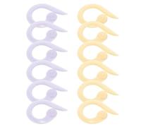 KOCKSHION Marcadores de Puntos de Tejido de Plástico Reutilizables, 20 Piezas, Colores Surtidos, Anillos Auxiliares para Crochet y Manualidades, Herramienta Ligera para Proyectos