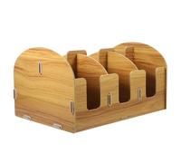 KOCKSHION Organizador de Encimera para Estación de Café Portavasos de Papel de Madera, Diseño Multi Rejilla, Bordes Suaves y Almacenamiento Fácil para Tazas Desechables
