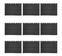 KOCKSHION Páginas para Coleccionistas de Sellos de Doble Cara Color Negro Pet, Capacidad Grande, 10 Unidades para Álbum de Sellos Profesional y Almacenamiento Seguro