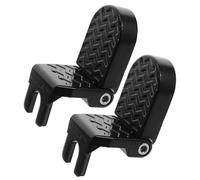 KOCKSHION Pedales Plegables Traseros para Bicicleta Eléctrica y Montaña Estribos Antideslizantes de Aleación de Aluminio 15 MM Juego de 2 Reposapiés para Asiento Trasero Accesorios para