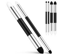 KOCKSHION Pinceles de Esponja para Dibujo 6 Piezas - 3 Grandes y 3 Pequeños, Bolígrafos de Punta Doble para Difuminar Bocetos, Esponjas para Pintar y Mezclar, Herramienta Artística