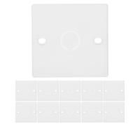 KOCKSHION Placa de Pared de Tipo 86 con Orificios Instalación Fácil y 20 Piezas Cubiertas de Interruptores de Plástico Blanco para Uso Doméstico y Comercial