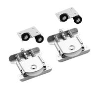 KOCKSHION Ruedas Puertas de Acero para Puerta Corredera de Armario Funcionamiento Estable y Efecto Silencioso, Accesorios de Herrajes para Muebles