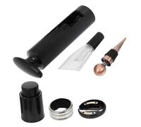 KOCKSHION Set de Accesorios para Vino 6 Piezas Sacacorchos Duradero Tapón de Vacío Decantador de Vino para Uso Doméstico y Profesional